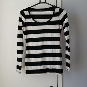 Black and white striped shirt